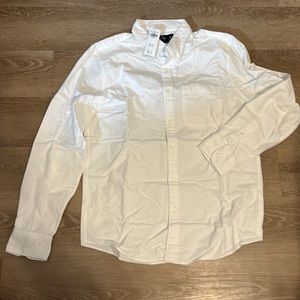 Abercrombie NWT Mens White Button down Size M